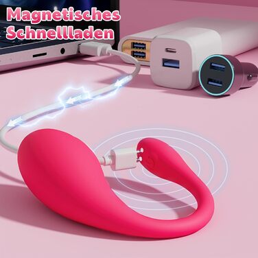 Вібратор жіночий з додатком та 10 режимами, для пар, тихий, кліторальний – Vibro ei, секс-іграшка, дильдо для анального використання