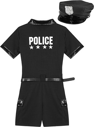 Костюм поліцейського Anyakay: сексуальний жіночий комплект з боді (XL, чорний)