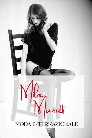 Штрих-панчіхті Mia Marutti Sivia, 20 den, натуральний шовк (L, рожево-чорний)