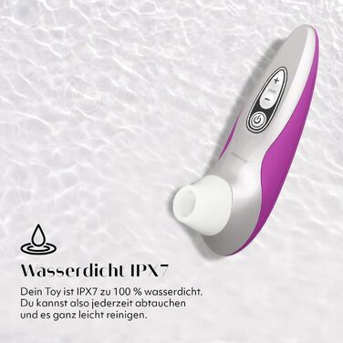 Womanizer Pro 40 - вібратор для клітора: 6 рівнів інтенсивності, тихий, водонепроникний, magenta/срібло