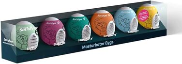Яєчко для самостійного задоволення Satisfyer, набір 6 шт., TPE, гідроактивне, одноразове