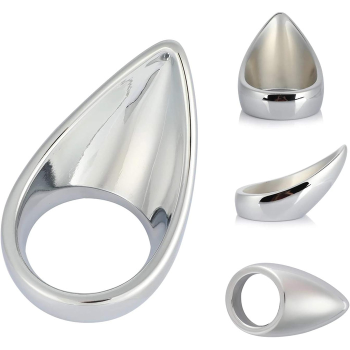 Пеніс-кільце Teardrop Ergonomic Metall для чоловіків - еротичні іграшки для пар, 3 розміри (50mm)