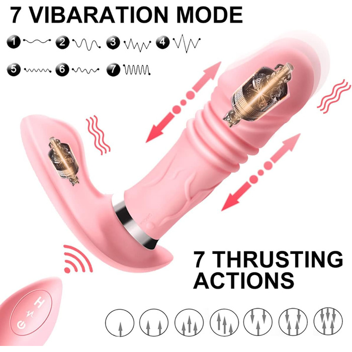 Вібратор-джі-поінт JFRong Butterfly з двома моторами, пультом ДУ та 3x7 режимами, для жінок та пар (фіолетовий)