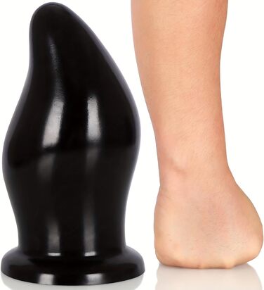 Анальний розширювач HXLXW Giant XXL з присоскою для чоловіків та жінок. Масажер простати, дилататор для вагіни та анусу. Іграшка для дорослих, чорний колір