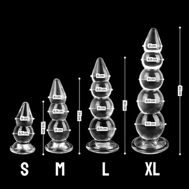 Анальний дилатёр Jixaxe: великий анальний плагін з присоскою для жінок та чоловіків