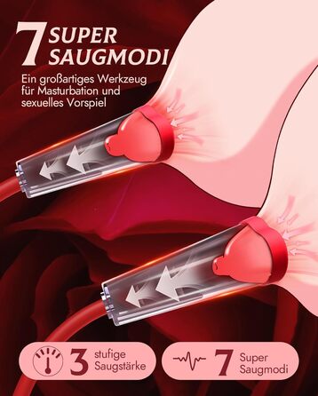 Електрична вагінальна пампуха з 3 рівнями потужності та 7 режимами – BDSM іграшка для жінок та пар