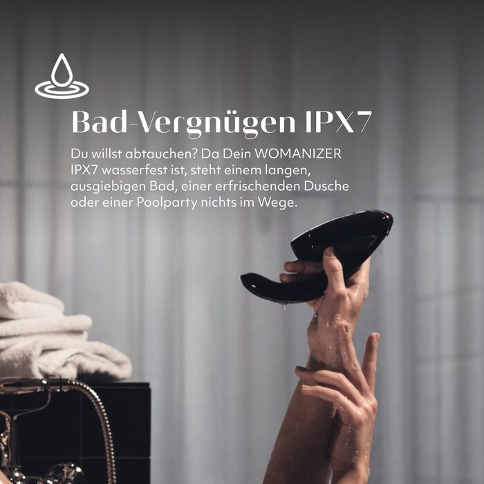 Вібратор Womanizer InsideOut для жінок - стимулятор клітора з функцією імпульсу, Rabbit, 12 рівнів інтенсивності, чорний/золотий