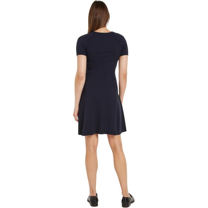 Сукня жіноча Tommy Hilfiger міді рукав короткий блакитна (Desert Sky) XS