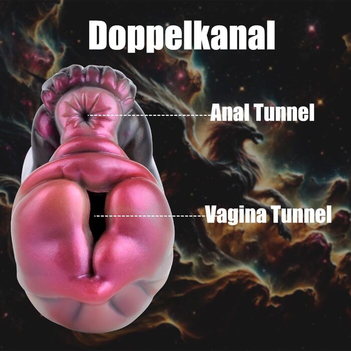 Реалістичний мастурбатор Seckoe Tier Taschenmuschi з анімальною вагіною та анальним тунелем (G6195, Кролик)