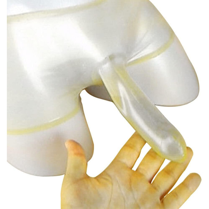 Шорти-сліпи з латексу SALANSEX з презервативом для чоловіків, прозорі, сексуальна білизна для SM, вечірок, BDSM, фетишу (M, прозорий)