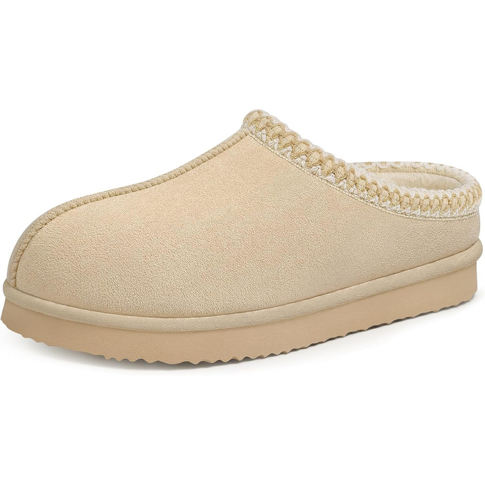 Капці Litfun з ефектом пам'яті (Memory Foam) для жінок та чоловіків, теплі домашні та вуличні капці, колір абрикосовий, розмір 37 EU