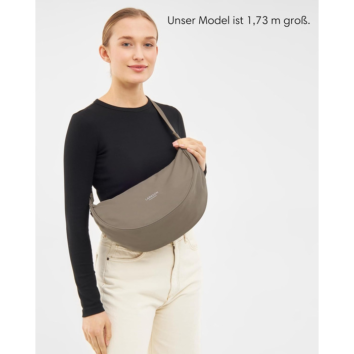 Унісекс сумка-кросбоді LARKSON Solveig Medium Gravel сіра, 6.5 л