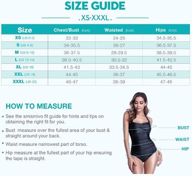 Купальник жіночий Smismivo з Push Up та ефектом живота, з драпіруванням, ретро стиль, червоний (M)