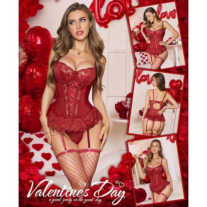 Бюстгальтер RLOVE з пуш-ап ефектом, корсетний, чорний (S, Бордовий)