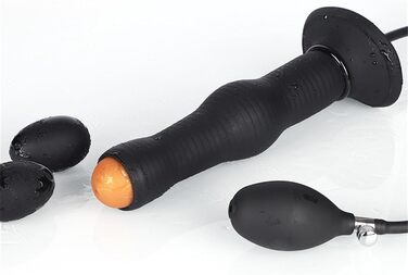 Анальний дилдатор-яйце з силікону ZDJBFA, великий овоїд, для дорослих, чорний