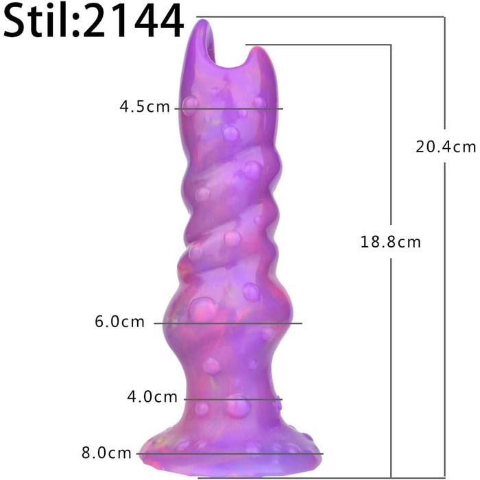 Інопланетний дилда з пневматичним яйцем, що світиться, Lmgoc - анальний плагін, секс-іграшка для жінок та чоловіків