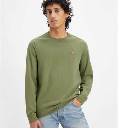 Чоловіча футболка з довгим рукавом Levi's Original Housemark Tee, розмір XL, колір Bluish Olive