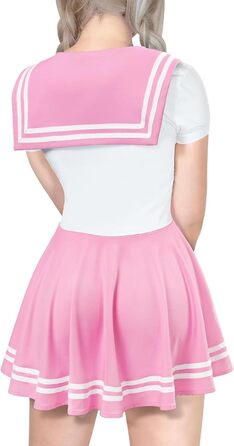 Шовковий комбінезон LittleForBig для дорослих, стилізація 'Магічна дівчинка', міні-сукня-спідниця (рожевий, XL)