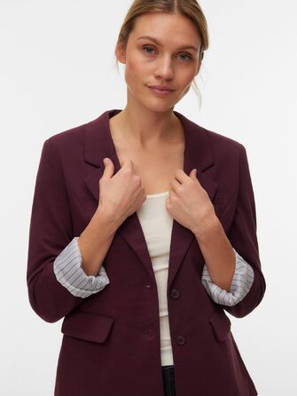 Жіночий піджак Vero Moda VMHARUKI бордового кольору (Winetasting), розмір 38