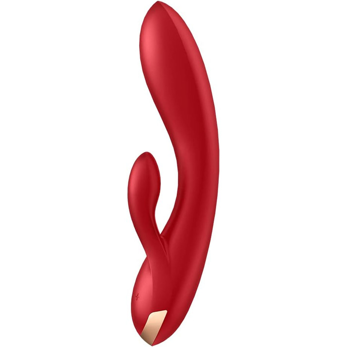 Вібратор Satisfyer Double Flex Connect з Bluetooth-додаток | Інтимні іграшки для жінок | Водонепроникний (IPX7) | З високоякісного силікону | Перезаряджається | Червоний