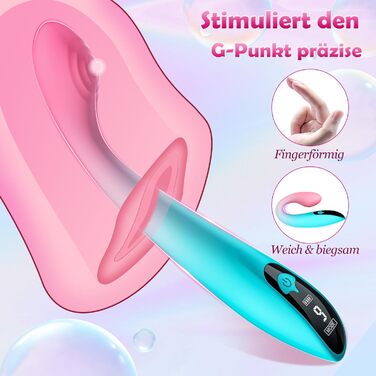 Вібратор жіночий секс-іграшка Dildo з 9 режимами вібрації для жінок та пар - стимулятор клітора, тихий, еротичний тойсет (Color/3)