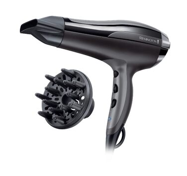 Фен для волосся Remington Pro-Air D5210 з іонним керамічним кільцем, дифузором та концентратором, 2400 Вт, чорний