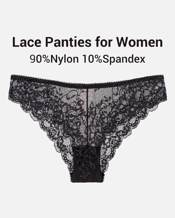 5 пар жіночих мереживних трусиків-танга, чорний колір, S-X (XL), зручні, дихаючі, мереживні трусики, сеクシー спідня білизна