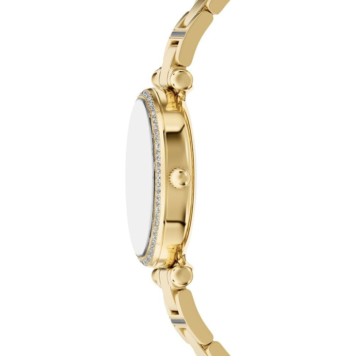 Жіночий кварцовий годинник Fossil Carlie золотистого кольору з аналоговим циферблатом та сталевим браслетом, 35 мм