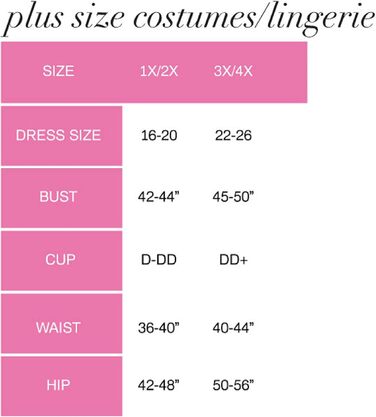 Костюм горничної LEG AVENUE, чорно-білий, розмір 1X-2X