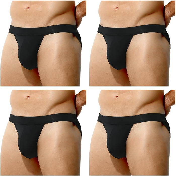 Чоловічі труси Casey Kevin: сексуальна білизна з дихаючого шовку, чорний колір, S, K1-schwarz*4