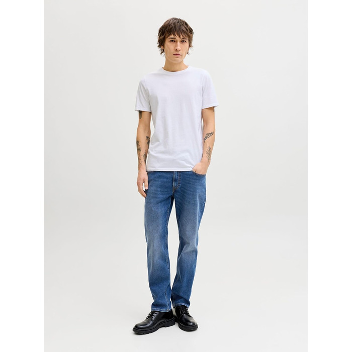 Чоловічі джинси Jack & Jones JJIClark Basic Straight синього кольору, прямий крій, Blue Denim (32W / 32L)