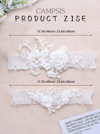 Стрічка для волосся нареченої Campsis, мереживна, для весілля