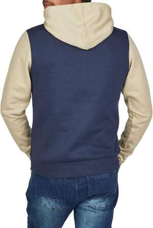 Чоловічий худі Jack & Jones JWHLOGO Blocking Regular Fit з принтом, великі розміри (Plus Size), багатоколірний (Зелений/Синій/Бежевий/Темно-синій), 7XL