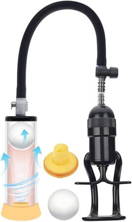 Насос для збільшення пеніса Jpsor 2-в-1 з ручкою та кільцем, SM-іграшка для чоловіків