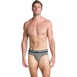 Труси чоловічі Jockey Cotton Stretch, 3 шт. в упаковці, бавовна та еластан, середньою посадкою, чорний колір, XL