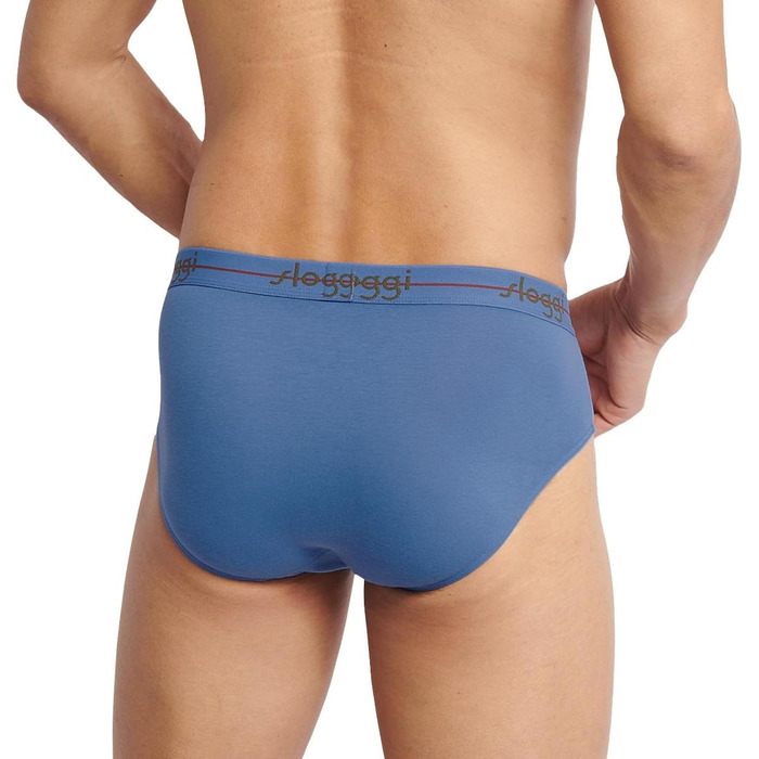 Sloggi 6 шт. чоловіча труси Start - труси-сліп, бавовна, дихаюча тканина (L, синій/зелений)