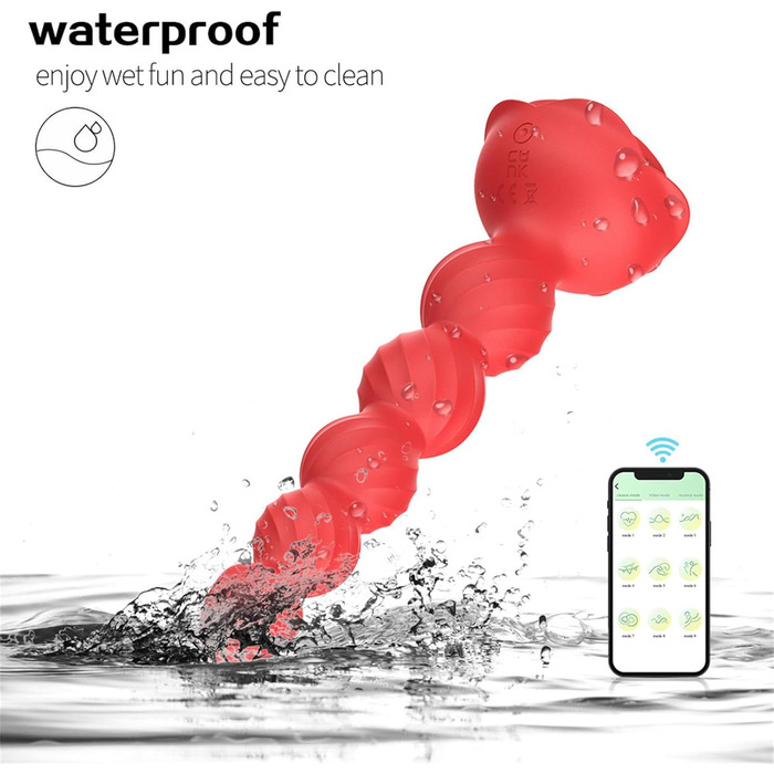 Вібратор для анусу з пультом керування, анальний вібратор для жінок та пар, масажер простати, силікон, чорний