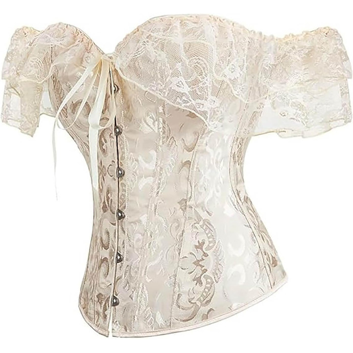 Корсет-боді Daen Korsett Body Shaper з кісточками, для корекції фігури, корсет, бюстгальтер, сатиновий, квітковий принт, великі розміри (XXL)