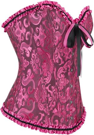 Корсет-топ KUOSE для великих розмірів (XS, чорний, рожевий) - фігурна білизна