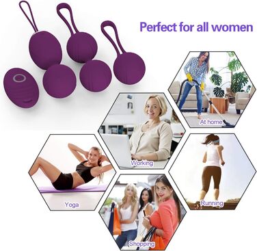 М'ячики Кегель 2-в-1 для вправ та масажу, набір Ben Wa - рекомендовані лікарями для тренування та зміцнення м'язів тазу