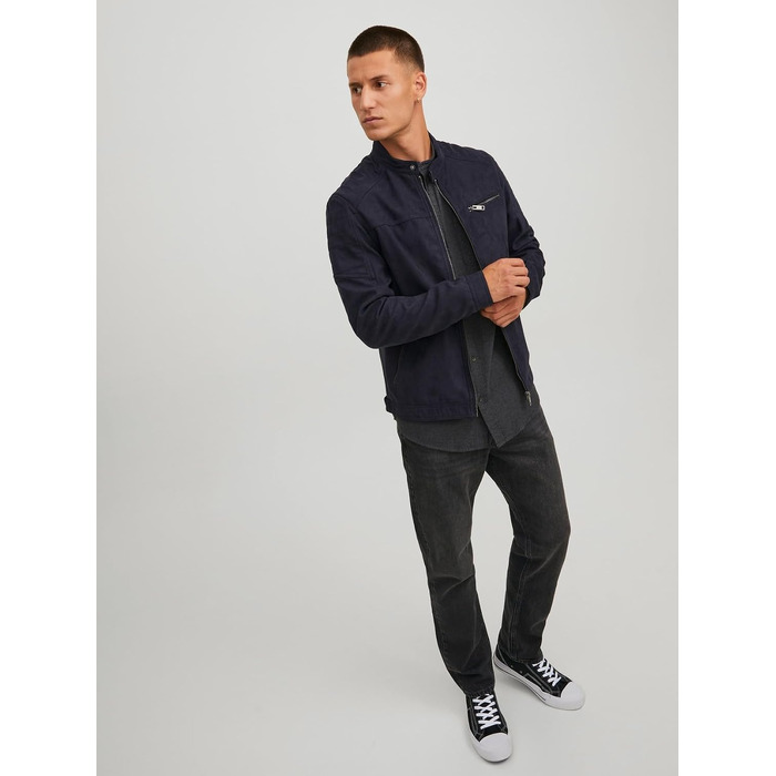 Чоловіча куртка Jack & Jones зі штучної замші, Jet Black, розмір L