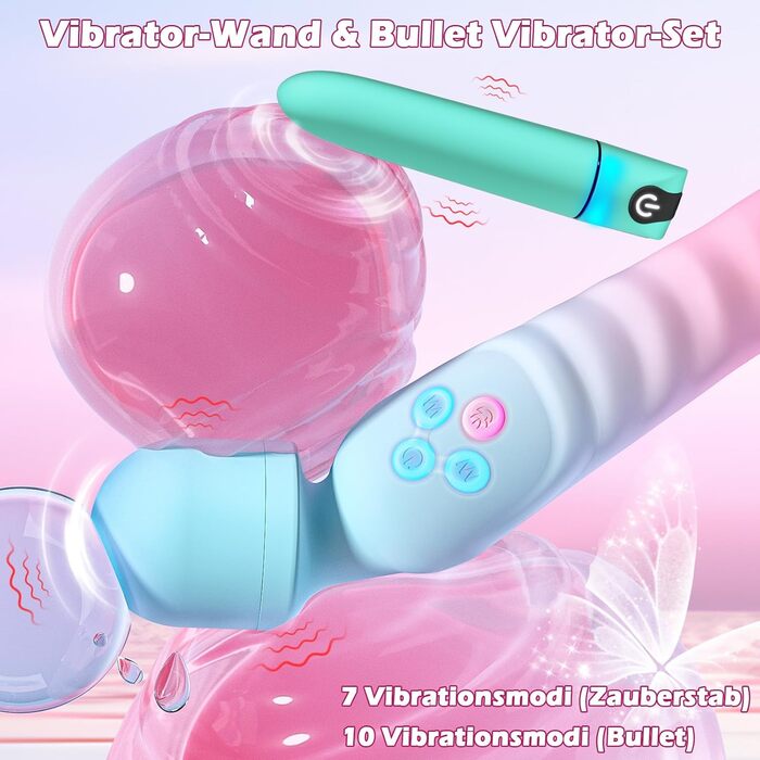 Вібратор для жінок та чоловіків з 7+10 режимами вібрації, стимулятор клітора та G-точки, анальний вібратор, іграшка для дорослих, подарунок