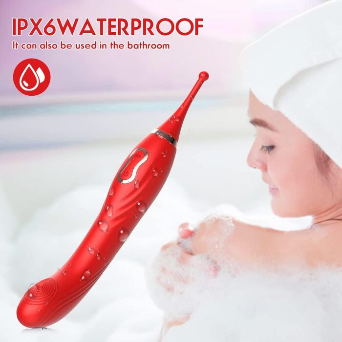 Вібратор клітора Xuomt для жінок: стимуляція G-точки, заміна насадки, червоний