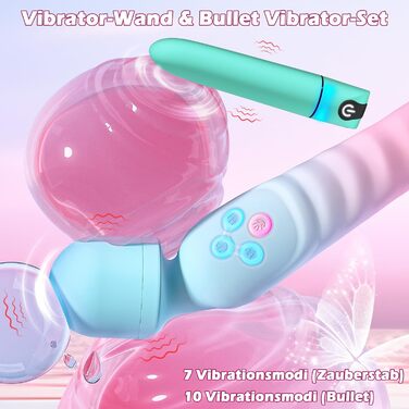 Вібратор для жінок та чоловіків з 7+10 режимами вібрації, стимулятор клітора та G-точки, анальний вібратор, іграшка для дорослих, подарунок