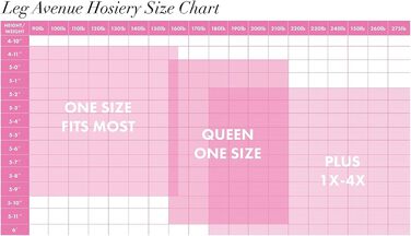 Чорні мереживні панчохи Leg Avenue розмір U (великі розміри)