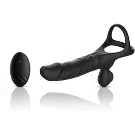 Набір вібраторів для пар Jinqian: вібратор, кільце для пеніса з пультом, 7 режимів, для чоловіків та жінок