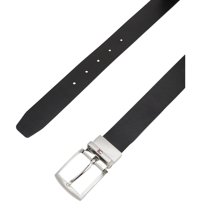 Чоловічий шкіряний ремінь Tommy Hilfiger Denton двосторонній, 3.5 см, 105 см, синій/чорний