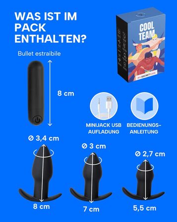 Анальний вібратор MySecretCase Analplug з пультом дистанційного керування, 10 режимів вібрації, USB-зарядка, для чоловіків та жінок