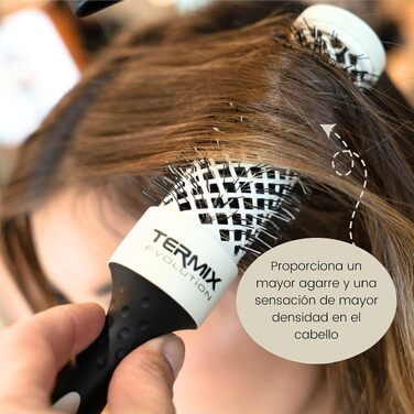 Термощітка для волосся Termix Evolution Soft Ø37 мм для тонкого волосся, округла, колір Okre