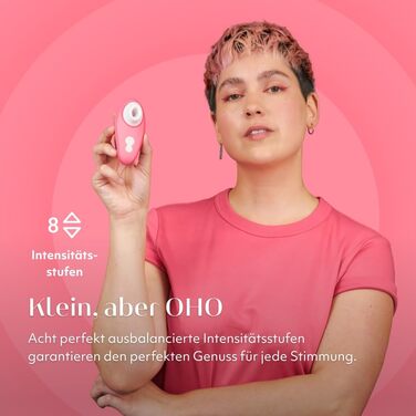 Womanizer Pleasure Air Toy – Стимулятор клітора з 8 рівнями інтенсивності, водонепроникний вібратор для жінок та пар, Sage Green (Pink, Liberty 2)